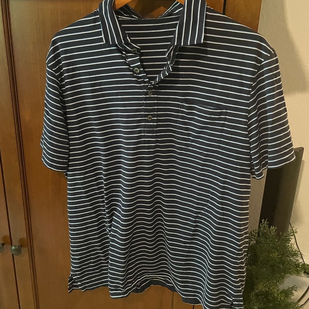 Polo by Ralph Lauren Black and White Striped Shirt